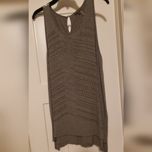 Vince Camuto tunic tank grey w stud detail